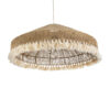 LEDTM® PUERTORICO 02099 Boho Κρεμαστό Φωτιστικό Οροφής με Ντουί 3 x E27 AC 220-240V IP20 - Μπεζ & Λευκό - Μ80 x Π80 x Υ35cm - Image 6