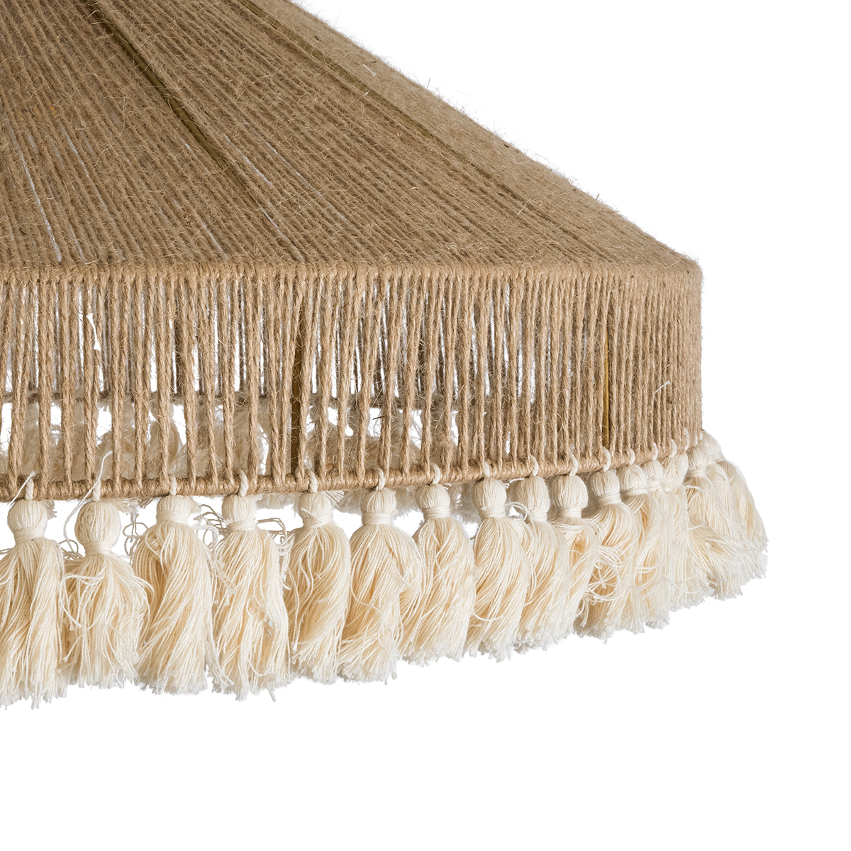 LEDTM® PUERTORICO 02099 Boho Κρεμαστό Φωτιστικό Οροφής με Ντουί 3 x E27 AC 220-240V IP20 - Μπεζ & Λευκό - Μ80 x Π80 x Υ35cm - Image 8