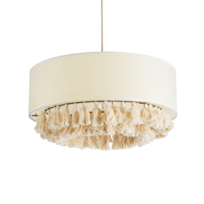 Alternative view of LEDTM® GINGER 02100 Boho Κρεμαστό Φωτιστικό Οροφής με Ντουί 1 x E27 AC 220-240V IP20 - Μπεζ & Λευκό - Μ50 x Π50 x Υ25cm
