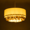 LEDTM® GINGER 02100 Boho Κρεμαστό Φωτιστικό Οροφής με Ντουί 1 x E27 AC 220-240V IP20 - Μπεζ & Λευκό - Μ50 x Π50 x Υ25cm - Image 3