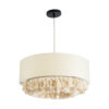 LEDTM® GINGER 02100 Boho Κρεμαστό Φωτιστικό Οροφής με Ντουί 1 x E27 AC 220-240V IP20 - Μπεζ & Λευκό - Μ50 x Π50 x Υ25cm - Image 4