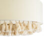 LEDTM® GINGER 02100 Boho Κρεμαστό Φωτιστικό Οροφής με Ντουί 1 x E27 AC 220-240V IP20 - Μπεζ & Λευκό - Μ50 x Π50 x Υ25cm - Image 8