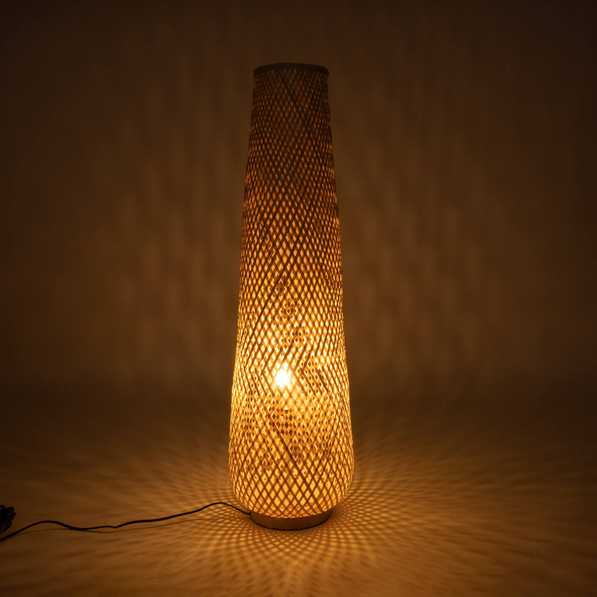 LEDTM® MAMIZU 02109 Boho Επιδαπέδιο Φωτιστικό με Ντουί 1 x E27 AC 220-240V IP20 - Μπεζ - Μ28 x Π28 x Υ93cm - Image 3