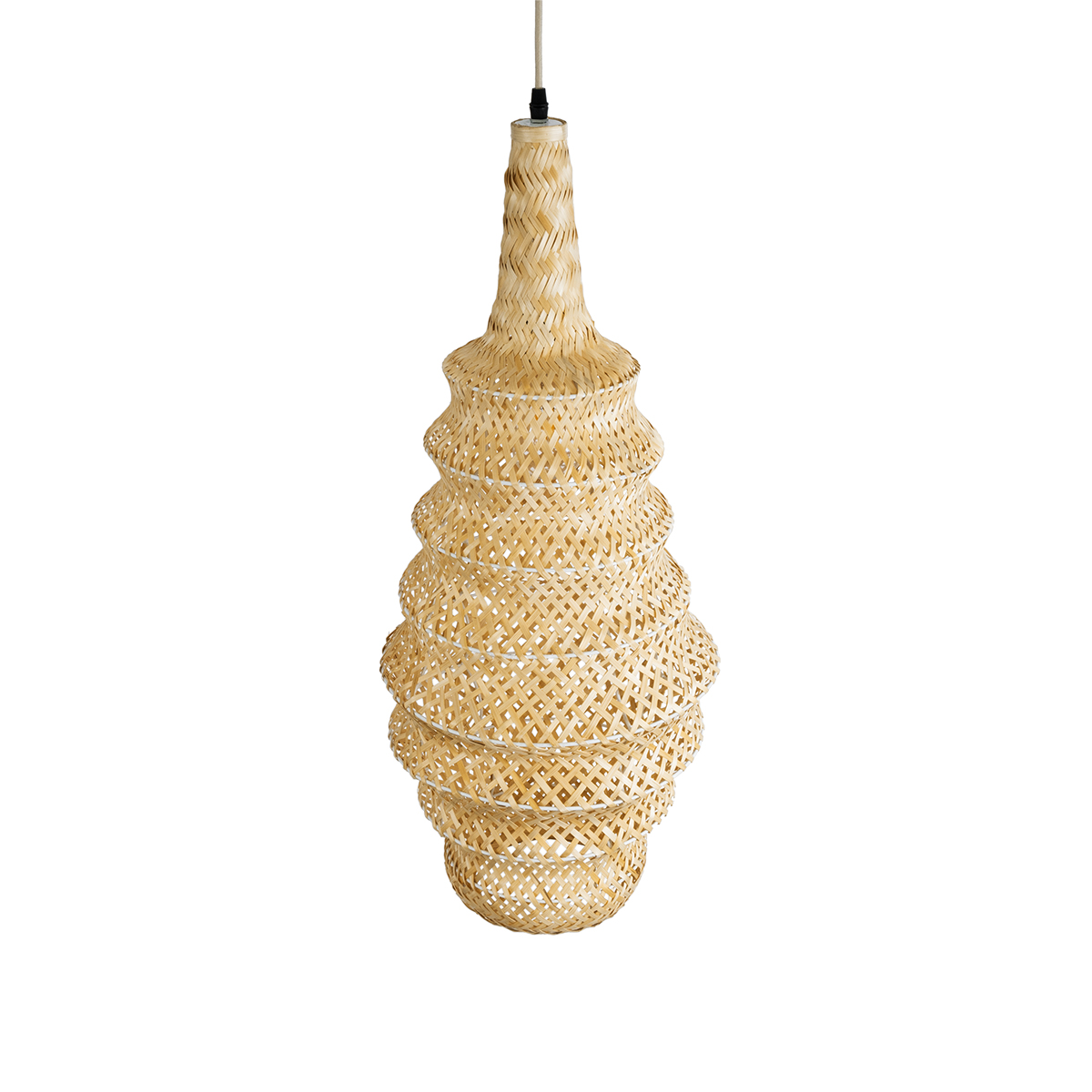 LEDTM® MAUI 02114 Boho Κρεμαστό Φωτιστικό Οροφής με Ντουί 1 x E27 AC 220-240V IP20 - Μπεζ - Μ30 x Π30 x Y77cm - Image 7