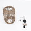 LEDTM® ECUADOR 02117 Boho Κρεμαστό Φωτιστικό Οροφής με Ντουί 1 x E27 AC 220-240V IP20 - Μπεζ - Μ28 x Π28 x Υ40cm - Image 10