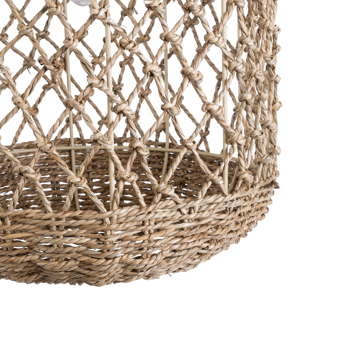 LEDTM® ECUADOR 02117 Boho Κρεμαστό Φωτιστικό Οροφής με Ντουί 1 x E27 AC 220-240V IP20 - Μπεζ - Μ28 x Π28 x Υ40cm - Image 8