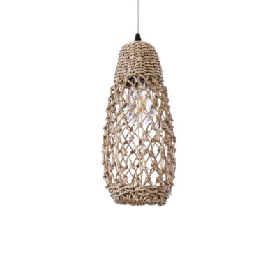 Alternative view of LEDTM® ECUADOR 02119 Boho Κρεμαστό Φωτιστικό Οροφής με Ντουί 1 x E27 AC 220-240V IP20 - Μπεζ - Μ15 x Π15 x Υ35cm