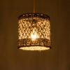 LEDTM® ECUADOR 02120 Boho Κρεμαστό Φωτιστικό Οροφής με Ντουί 1 x E27 AC 220-240V IP20 - Μπεζ - Μ20 x Π20 x Υ20cm - Image 3