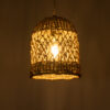 LEDTM® ECUADOR 02121 Boho Κρεμαστό Φωτιστικό Οροφής με Ντουί 1 x E27 AC 220-240V IP20 - Μπεζ - Μ20 x Π20 x Υ25cm - Image 3