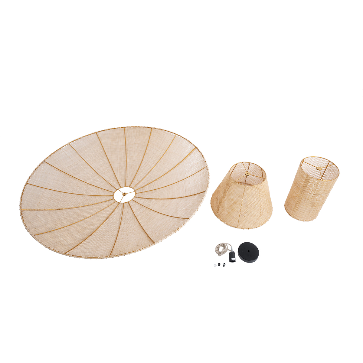 LEDTM® ZORA 02140 Boho Κρεμαστό Φωτιστικό Οροφής με Ντουί 1 x E27 AC 220-240V IP20 - Μπεζ - Μ120 x Π120 x Υ40cm - Image 10