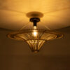 LEDTM® PALERMO 02152 Boho Κρεμαστό Φωτιστικό Οροφής με Ντουί 1 x E27 AC 220-240V IP20 - Μπεζ - Μ60 x Π60 x Υ36cm - Image 3