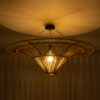 LEDTM® PALERMO 02153 Boho Φωτιστικό Οροφής με Ντουί 1 x E27 AC 220-240V IP20 - Μπεζ - Μ100 x Π100 x Υ55cm - Image 3