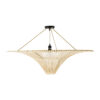 LEDTM® PALERMO 02153 Boho Φωτιστικό Οροφής με Ντουί 1 x E27 AC 220-240V IP20 - Μπεζ - Μ100 x Π100 x Υ55cm - Image 4
