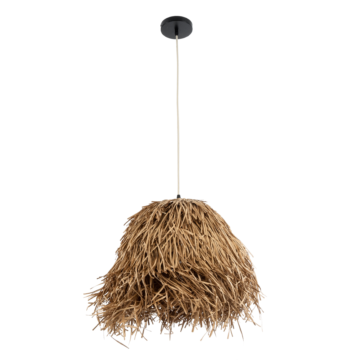 LEDTM® GUADELOUPE 02157 Boho Κρεμαστό Φωτιστικό Οροφής με Ντουί 1 x E27 AC 220-240V IP20 - Μπεζ - Μ50 x Π50 x Υ40cm - Image 4