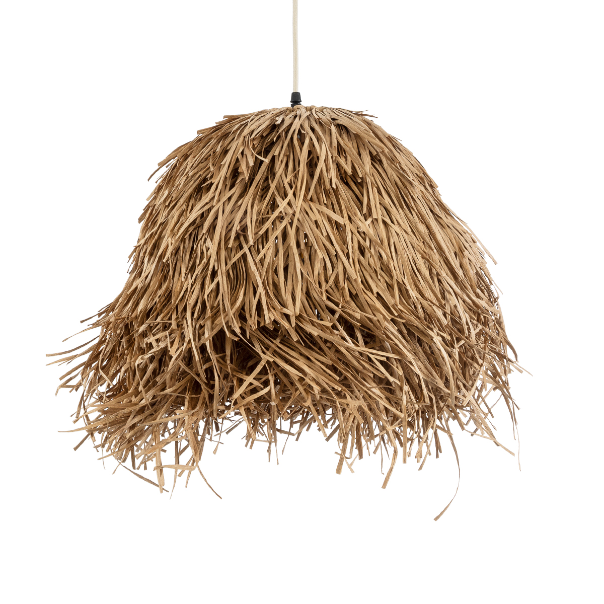 LEDTM® GUADELOUPE 02157 Boho Κρεμαστό Φωτιστικό Οροφής με Ντουί 1 x E27 AC 220-240V IP20 - Μπεζ - Μ50 x Π50 x Υ40cm - Image 5