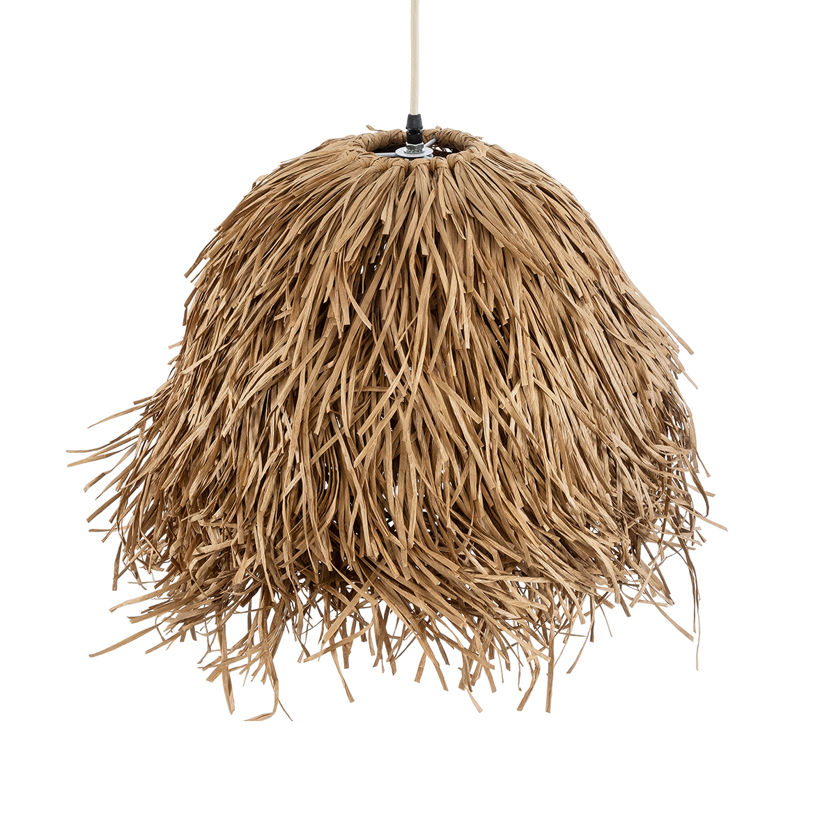 LEDTM® GUADELOUPE 02157 Boho Κρεμαστό Φωτιστικό Οροφής με Ντουί 1 x E27 AC 220-240V IP20 - Μπεζ - Μ50 x Π50 x Υ40cm - Image 7