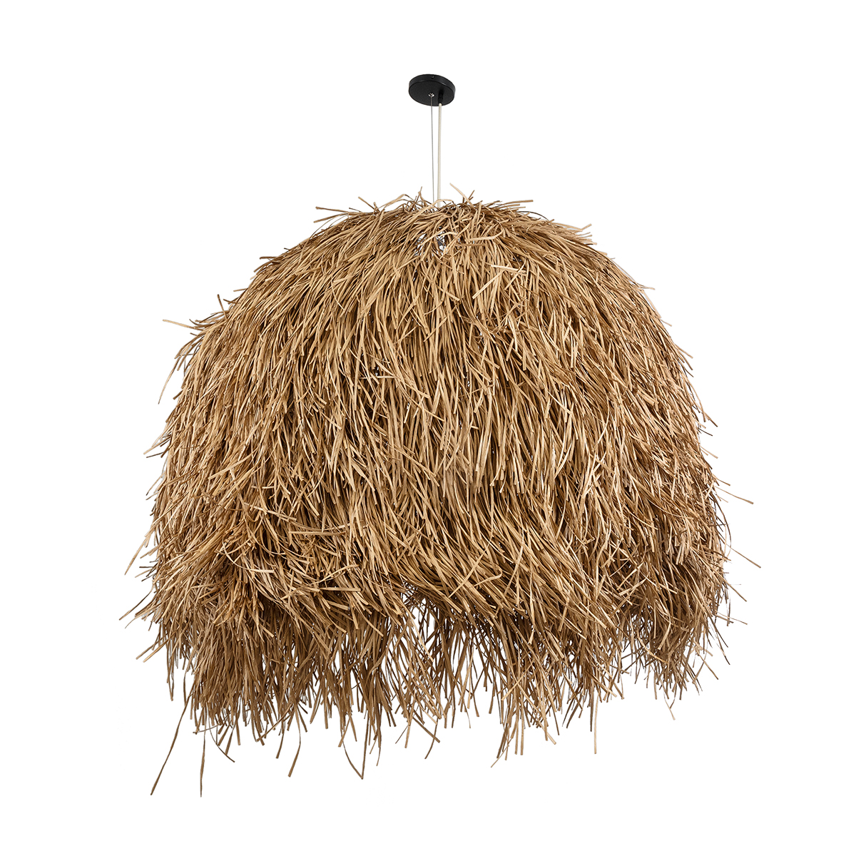 LEDTM® GUADELOUPE 02159 Boho Κρεμαστό Φωτιστικό Οροφής με Ντουί 1 x E27 AC 220-240V IP20 - Μπεζ - Μ120 x Π120 x Υ100cm - Image 4