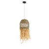 LEDTM® SAINTLUCIA 02160 Boho Κρεμαστό Φωτιστικό Οροφής με Ντουί 1 x E27 AC 220-240V IP20 - Μπεζ & Καφέ - Μ30 x Π30 x Υ90cm - Image 4