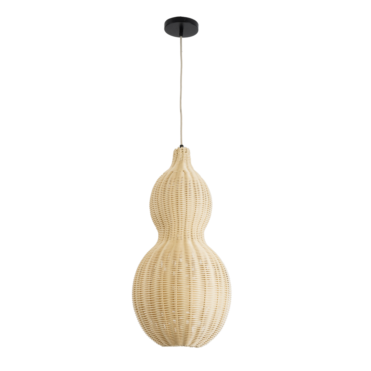 LEDTM® KINGSTOWN 02168 Boho Κρεμαστό Φωτιστικό Οροφής με Ντουί 1 x E27 AC 220-240V IP20 - Μπεζ - Μ30 x Π30 x Υ60cm - Image 4