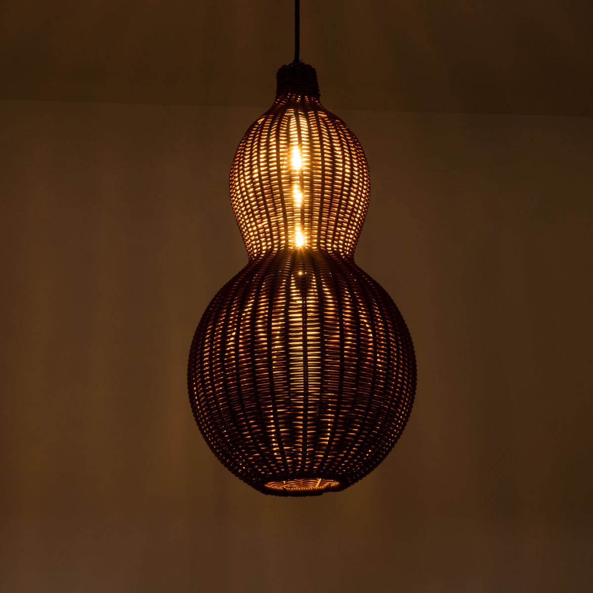 LEDTM® KINGSTOWN 02169 Boho Κρεμαστό Φωτιστικό Οροφής με Ντουί 1 x E27 AC 220-240V IP20 - Καφέ - Μ30 x Π30 x Υ60cm - Image 3