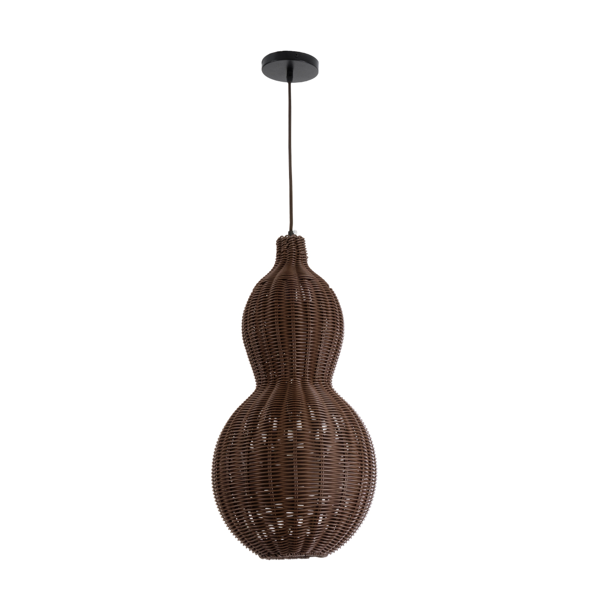 LEDTM® KINGSTOWN 02169 Boho Κρεμαστό Φωτιστικό Οροφής με Ντουί 1 x E27 AC 220-240V IP20 - Καφέ - Μ30 x Π30 x Υ60cm - Image 4