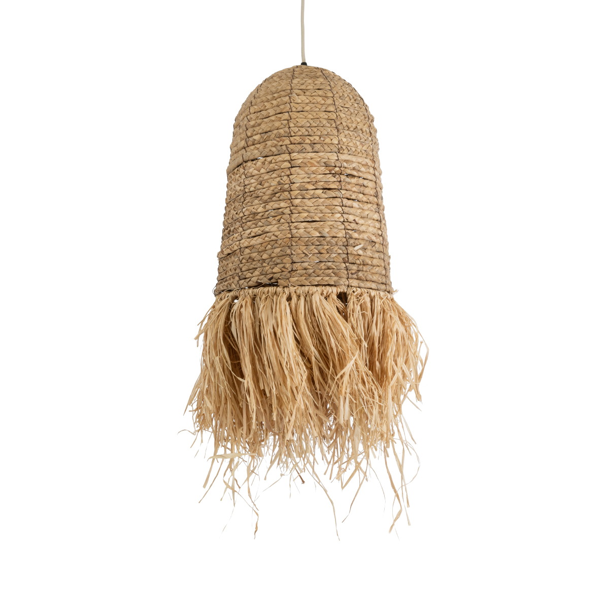 LEDTM® PORTOFERRAIO 02170 Boho Κρεμαστό Φωτιστικό Οροφής με Ντουί 1 x E27 AC 220-240V IP20 - Μπεζ - Μ30 x Π30 x Υ70cm - Image 2