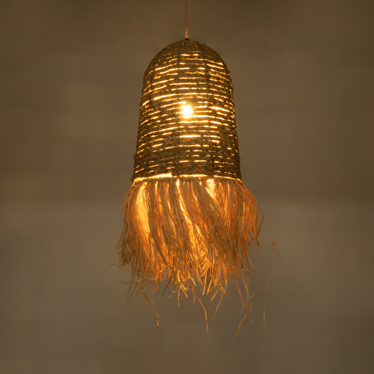 LEDTM® PORTOFERRAIO 02170 Boho Κρεμαστό Φωτιστικό Οροφής με Ντουί 1 x E27 AC 220-240V IP20 - Μπεζ - Μ30 x Π30 x Υ70cm - Image 3