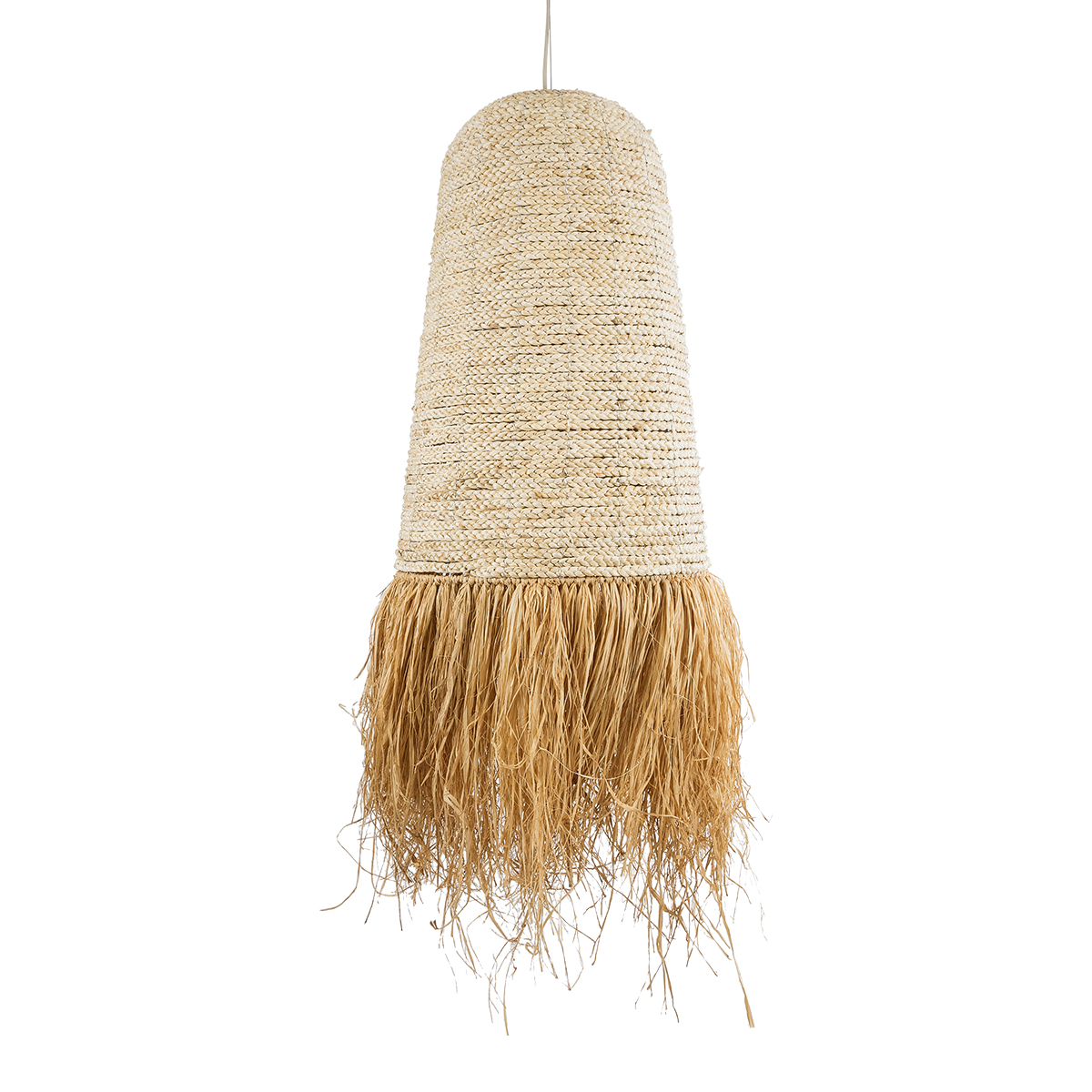 LEDTM® LETA 02171 Boho Κρεμαστό Φωτιστικό Οροφής με Ντουί 1 x E27 AC 220-240V IP20 - Μπεζ - Μ50 x Π50 x Υ150cm - Image 5