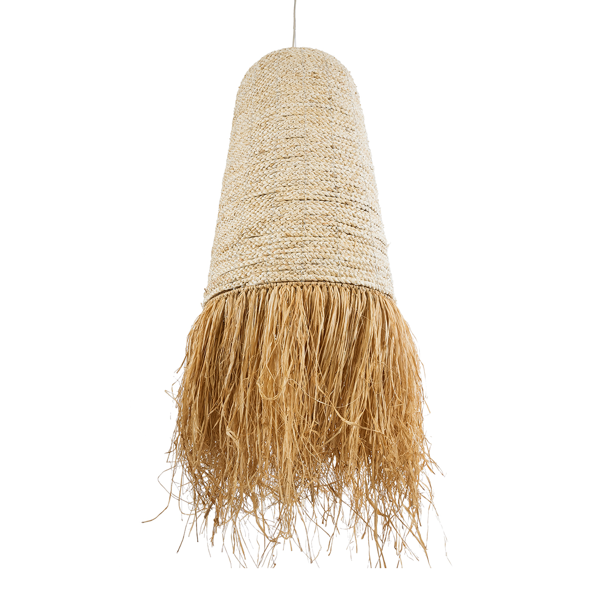 LEDTM® LETA 02171 Boho Κρεμαστό Φωτιστικό Οροφής με Ντουί 1 x E27 AC 220-240V IP20 - Μπεζ - Μ50 x Π50 x Υ150cm - Image 6
