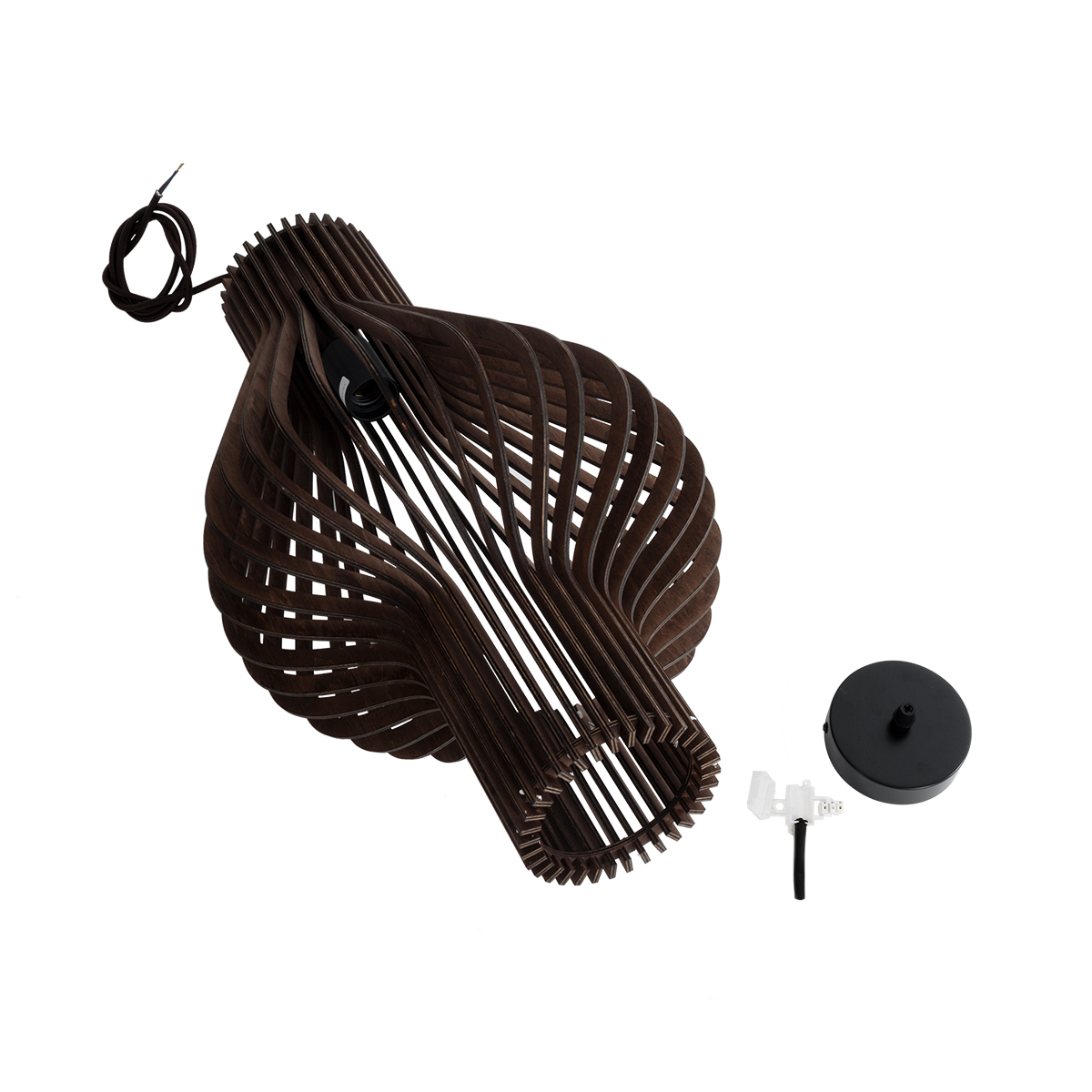 LEDTM® MIHIRO 02173 Boho Κρεμαστό Φωτιστικό Οροφής με Ντουί 1 x E27 AC 220-240V IP20 - Καφέ - Μ32 x Π32 x Υ56cm - Image 11
