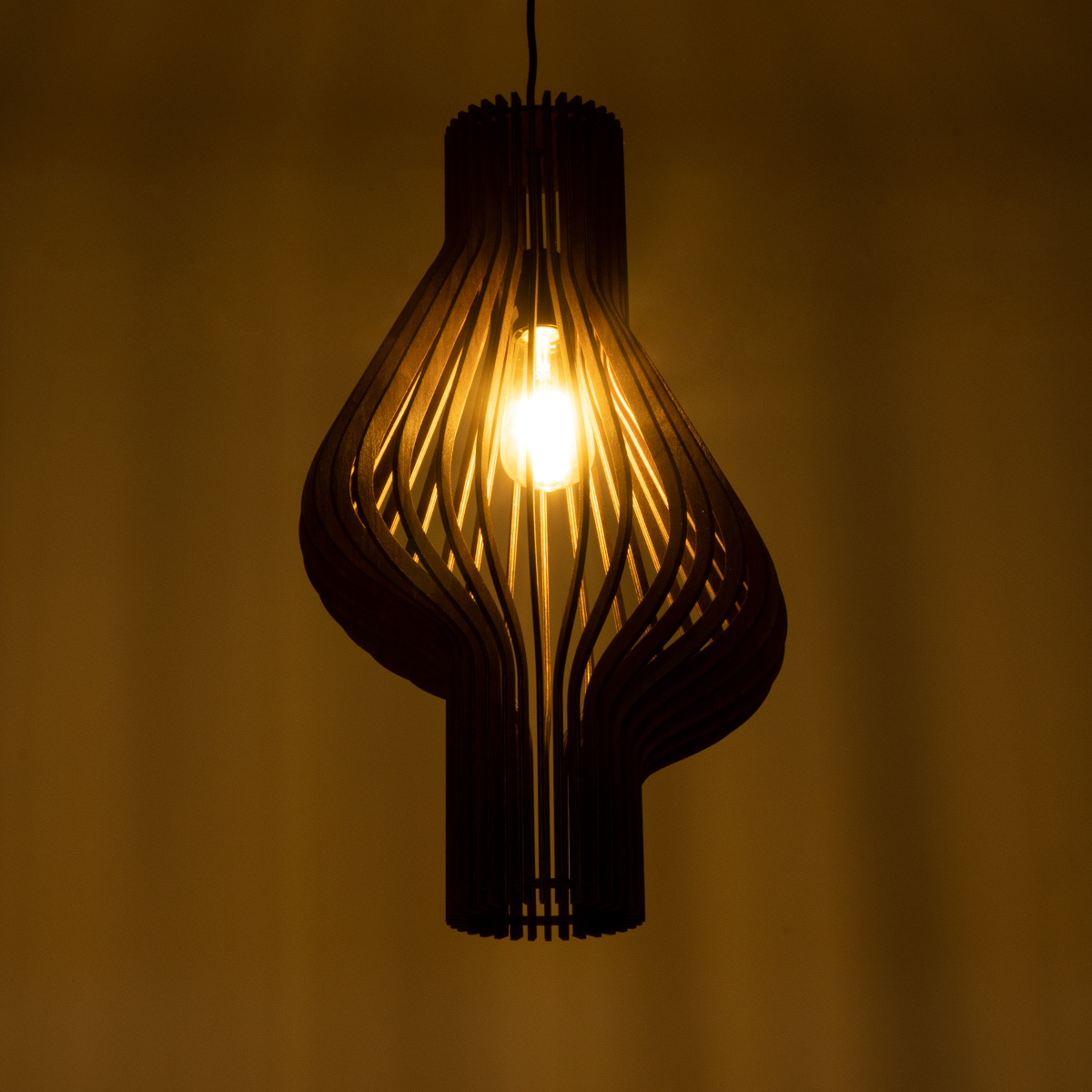 LEDTM® MIHIRO 02173 Boho Κρεμαστό Φωτιστικό Οροφής με Ντουί 1 x E27 AC 220-240V IP20 - Καφέ - Μ32 x Π32 x Υ56cm - Image 3