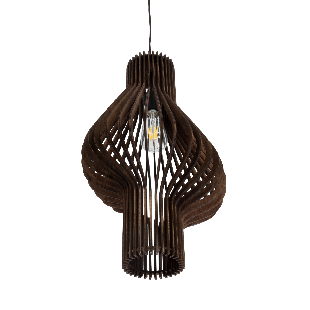 LEDTM® MIHIRO 02173 Boho Κρεμαστό Φωτιστικό Οροφής με Ντουί 1 x E27 AC 220-240V IP20 - Καφέ - Μ32 x Π32 x Υ56cm - Image 6