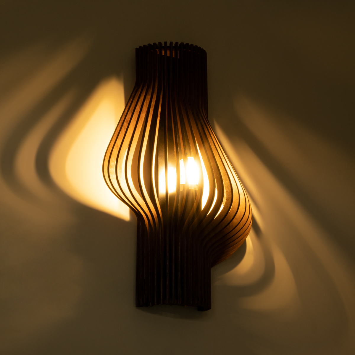 LEDTM® MIHIRO 02175 Boho Φωτιστικό Τοίχου - Απλίκα με Ντουί 1 x E27 AC 220-240V IP20 - Καφέ - Μ25 x Π13 x Υ40cm - Image 3