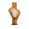 LEDTM® MIHIRO 02176 Boho Επιτραπέζιο Φωτιστικό Πορτατίφ με Ντουί 1 x E27 AC 220-240V IP20 - Μπεζ& Μαύρο - Μ33 x Π33 x Υ57cm - Image 2