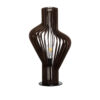 LEDTM® MIHIRO 02177 Boho Επιτραπέζιο Φωτιστικό Πορτατίφ με Ντουί 1 x E27 AC 220-240V IP20 - Καφέ & Μαύρο - Μ33 x Π33 x Υ57cm - Image 2