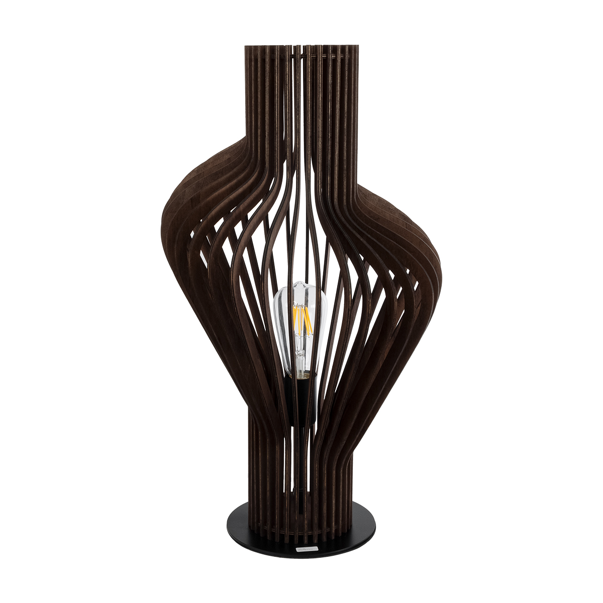LEDTM® MIHIRO 02177 Boho Επιτραπέζιο Φωτιστικό Πορτατίφ με Ντουί 1 x E27 AC 220-240V IP20 - Καφέ & Μαύρο - Μ33 x Π33 x Υ57cm - Image 4