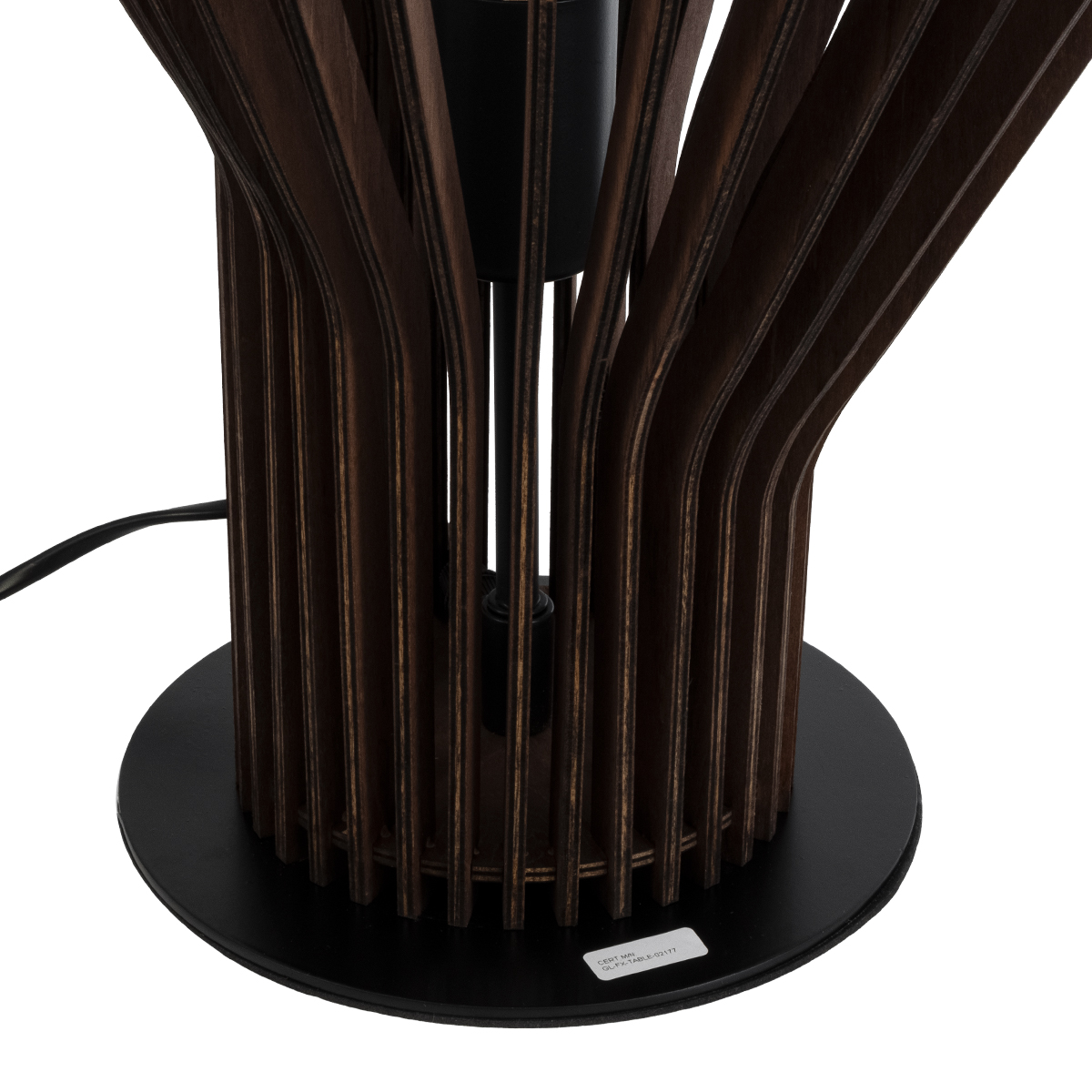 LEDTM® MIHIRO 02177 Boho Επιτραπέζιο Φωτιστικό Πορτατίφ με Ντουί 1 x E27 AC 220-240V IP20 - Καφέ & Μαύρο - Μ33 x Π33 x Υ57cm - Image 7