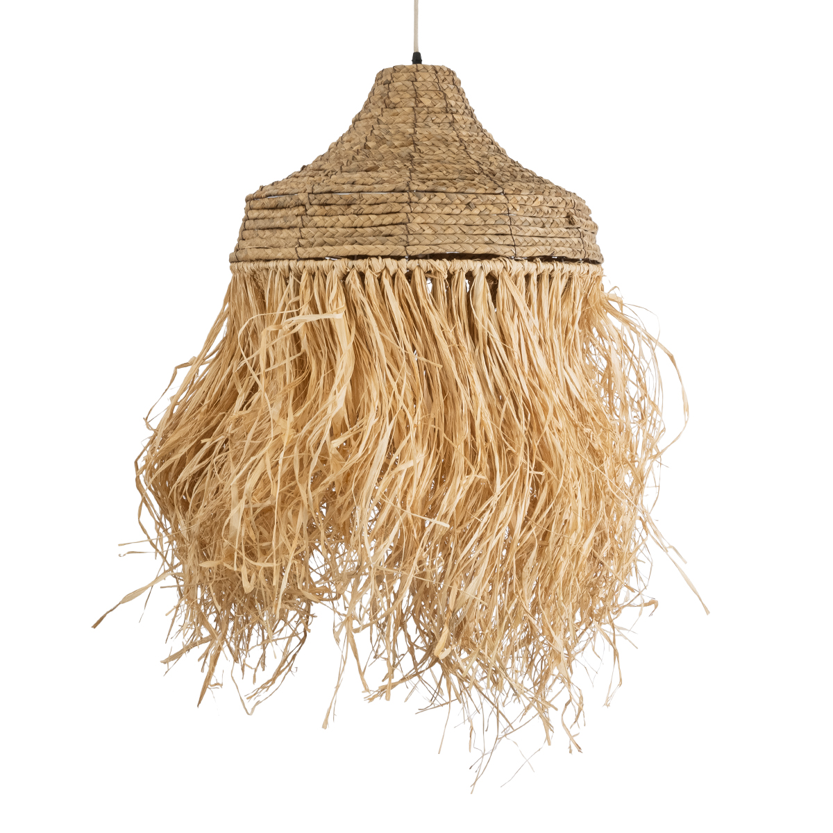 LEDTM® PORTOFERRAIO 02185 Boho Κρεμαστό Φωτιστικό Οροφής με Ντουί 1 x E27 AC 220-240V IP20 - Μπεζ - Μ50 x Π50 x Υ80cm - Image 5