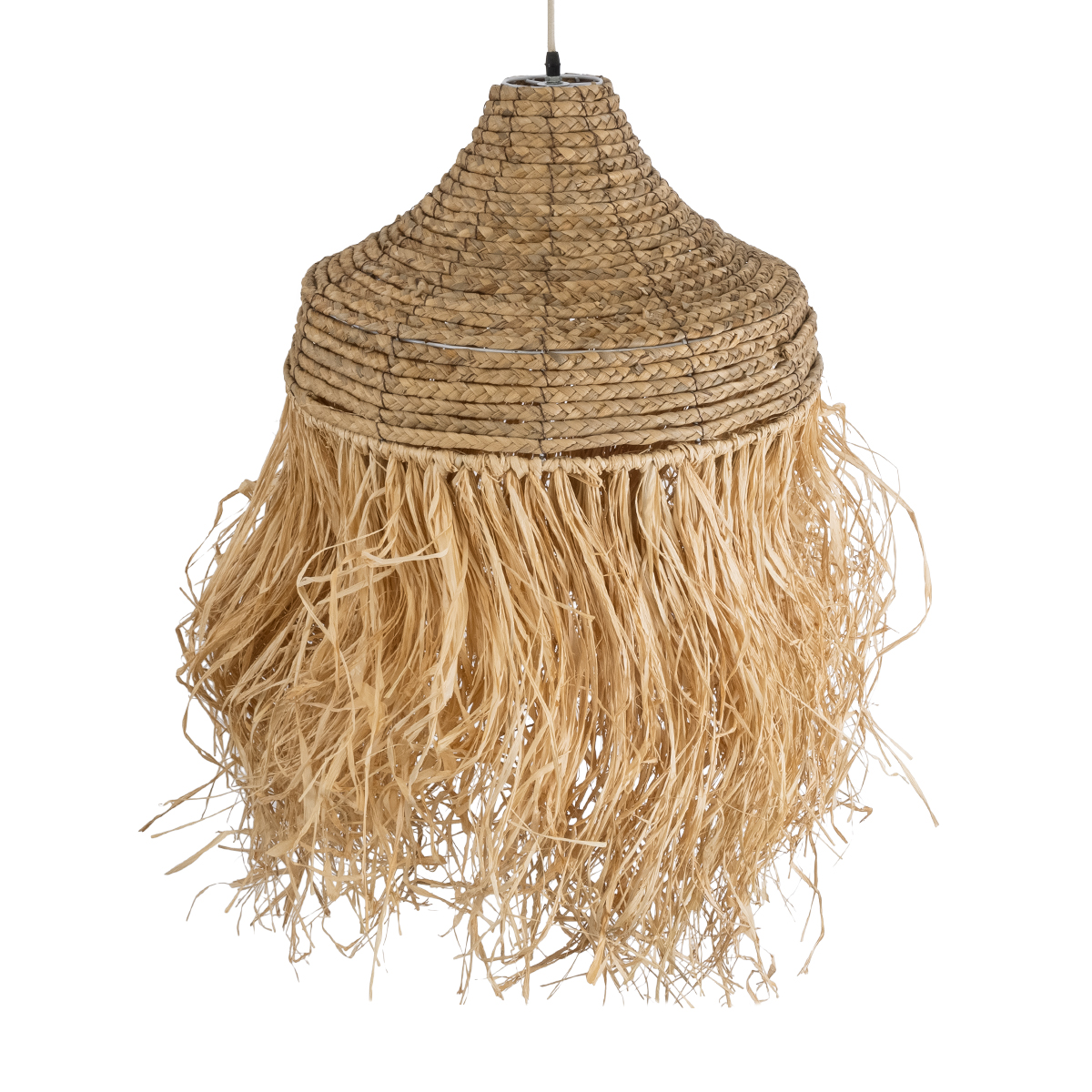 LEDTM® PORTOFERRAIO 02185 Boho Κρεμαστό Φωτιστικό Οροφής με Ντουί 1 x E27 AC 220-240V IP20 - Μπεζ - Μ50 x Π50 x Υ80cm - Image 7