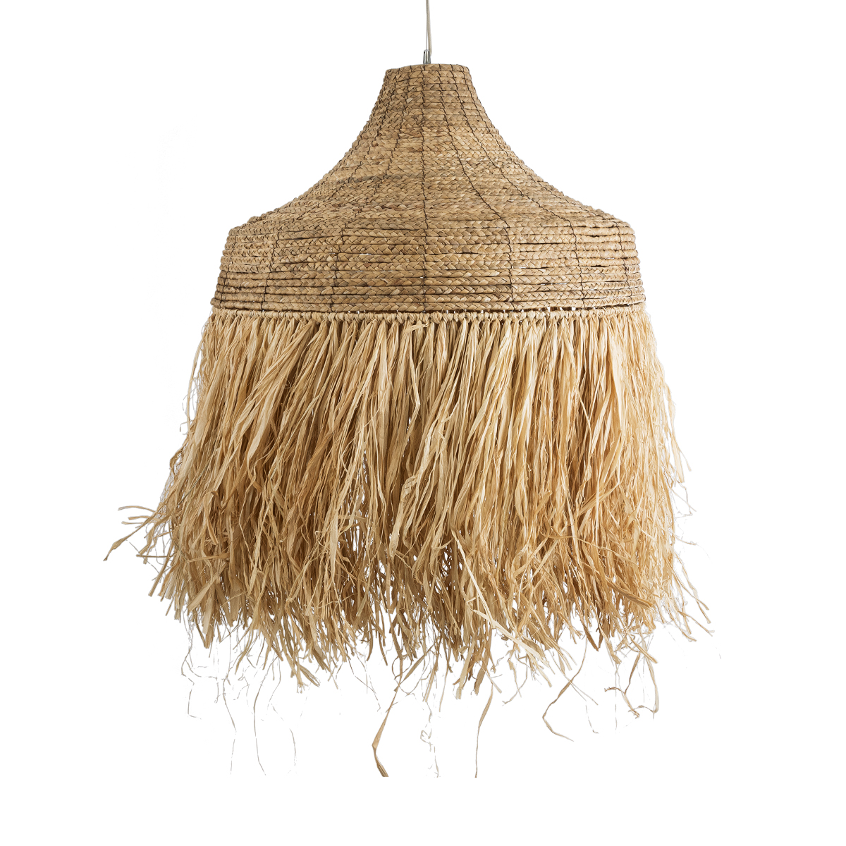 LEDTM® PORTOFERRAIO 02186 Boho Κρεμαστό Φωτιστικό Οροφής με Ντουί 1 x E27 AC 220-240V IP20 - Μπεζ - Μ80 x Π80 x Υ120cm - Image 5