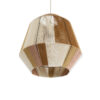 LEDTM® SALERNO 02187 Boho Κρεμαστό Φωτιστικό Οροφής με Ντουί 1 x E27 AC 220-240V IP20 - Μπεζ & Καφέ - Μ50 x Π50 x Υ50cm - Image 6