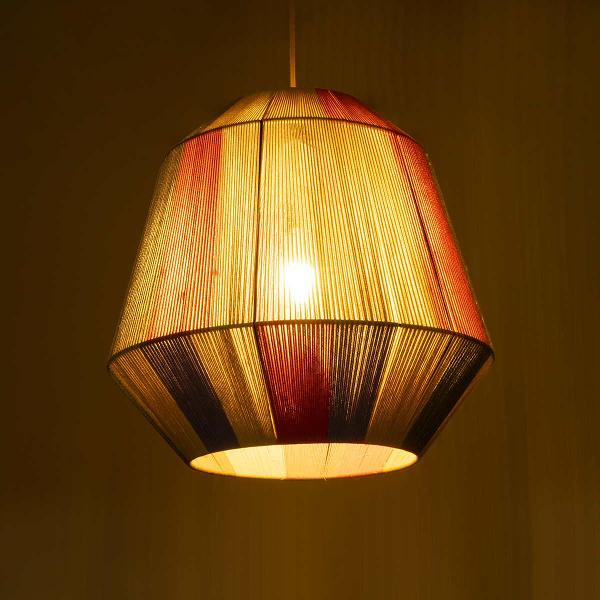 LEDTM® SALERNO 02188 Boho Κρεμαστό Φωτιστικό Οροφής με Ντουί 1 x E27 AC 220-240V IP20 - Πολύχρωμο - Μ50 x Π50 x Υ50cm - Image 3