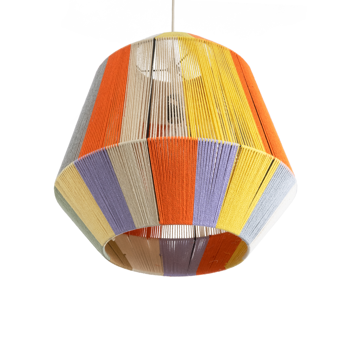 LEDTM® SALERNO 02188 Boho Κρεμαστό Φωτιστικό Οροφής με Ντουί 1 x E27 AC 220-240V IP20 - Πολύχρωμο - Μ50 x Π50 x Υ50cm - Image 6