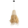 LEDTM® LETA 02189 Boho Κρεμαστό Φωτιστικό Οροφής με Ντουί 1 x E27 AC 220-240V IP20 - Μπεζ - Μ34 x Π34 x Υ70cm - Image 4