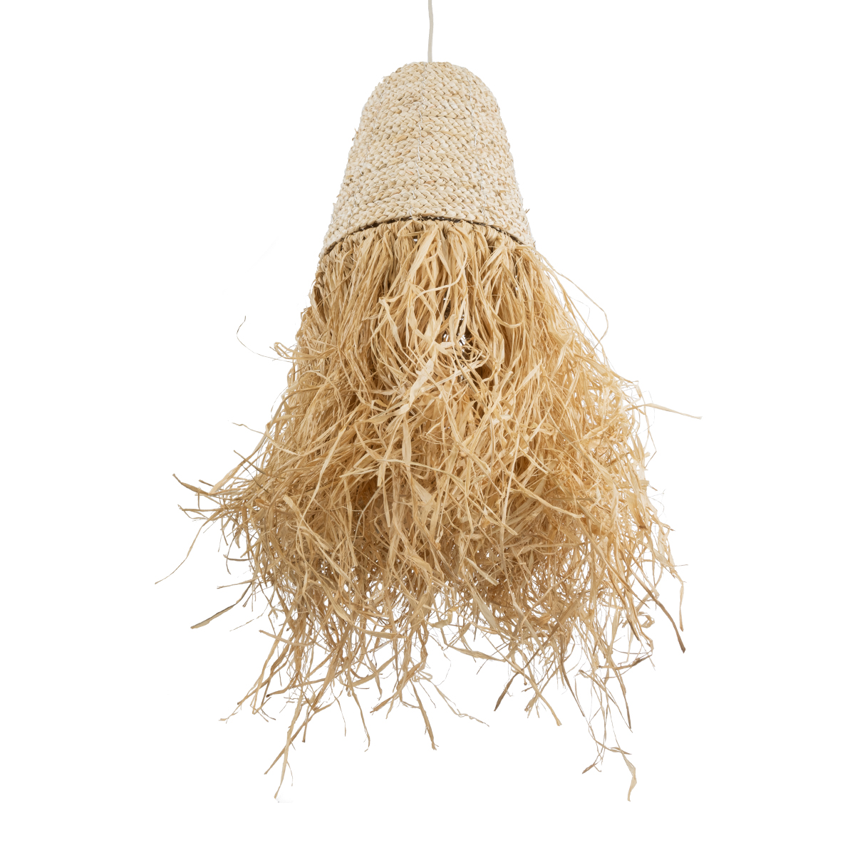 LEDTM® LETA 02189 Boho Κρεμαστό Φωτιστικό Οροφής με Ντουί 1 x E27 AC 220-240V IP20 - Μπεζ - Μ34 x Π34 x Υ70cm - Image 6