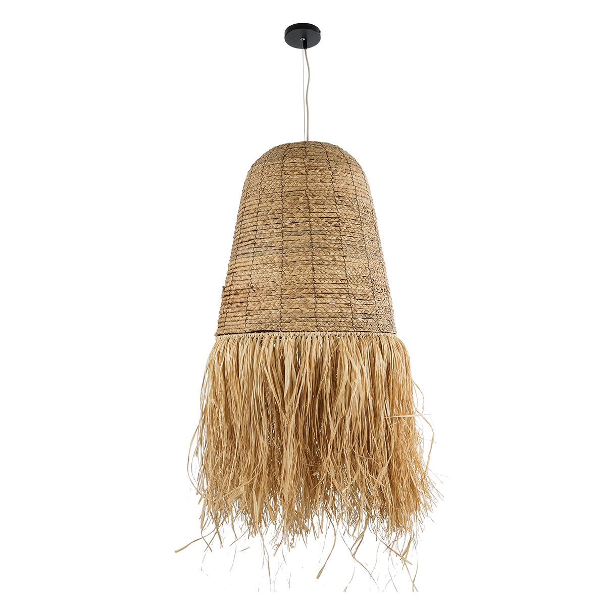 LEDTM® PORTOFERRAIO 02190 Boho Κρεμαστό Φωτιστικό Οροφής με Ντουί 1 x E27 AC 220-240V IP20 - Μπεζ - Μ60 x Π60 x Υ120cm - Image 4