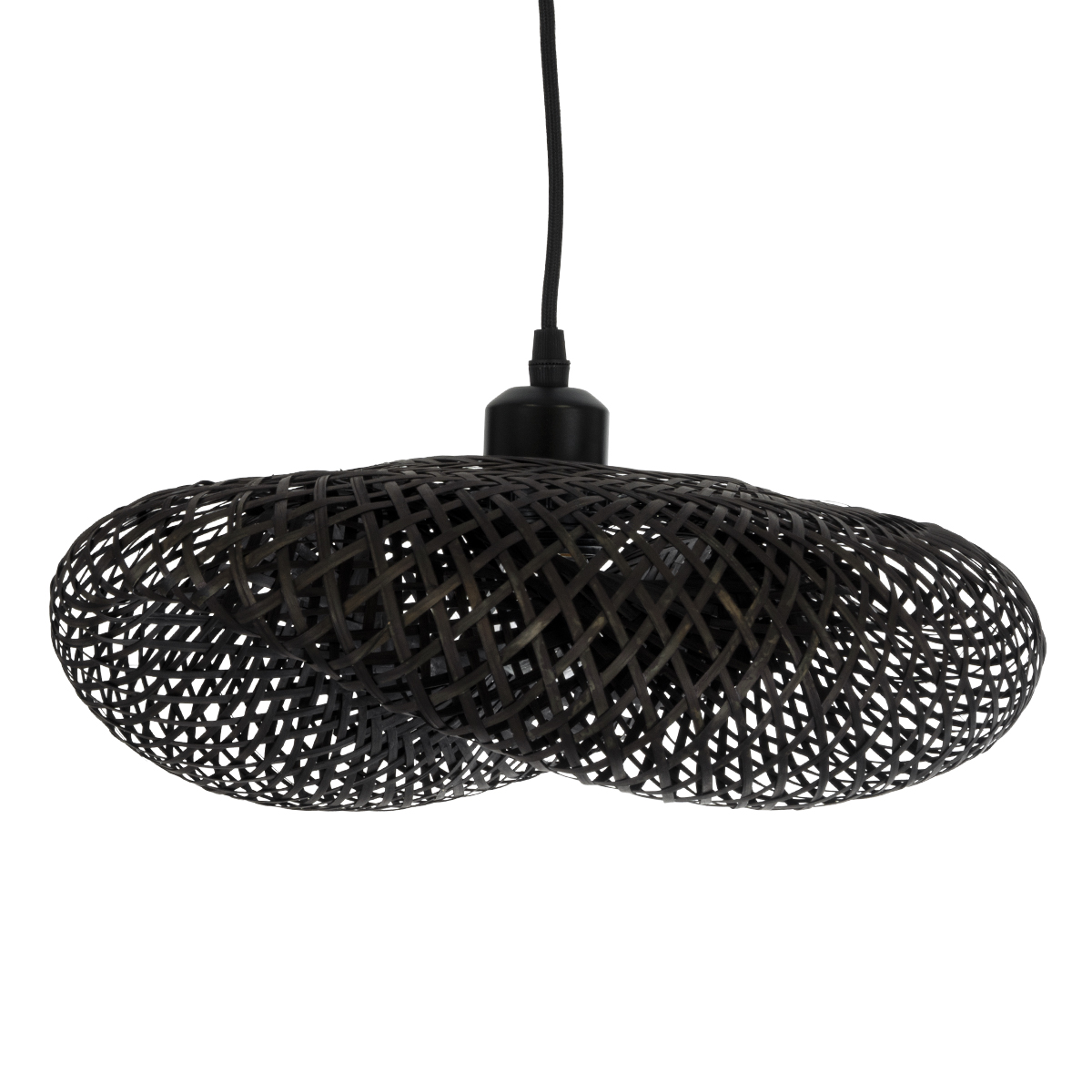 LEDTM® MEXICO 02200 Boho Κρεμαστό Φωτιστικό Οροφής με Ντουί 1 x E27 AC 220-240V IP20 - Μαύρο - Μ40 x Π30 x Υ13cm - Image 4