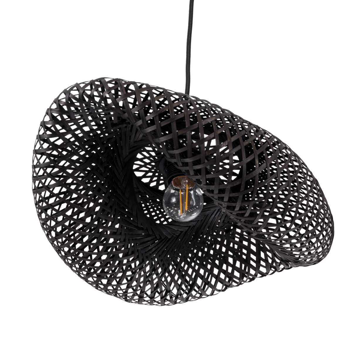 LEDTM® MEXICO 02200 Boho Κρεμαστό Φωτιστικό Οροφής με Ντουί 1 x E27 AC 220-240V IP20 - Μαύρο - Μ40 x Π30 x Υ13cm - Image 5