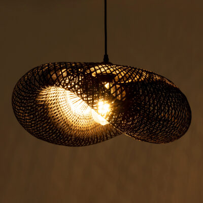 Alternative view of LEDTM® MEXICO 02201 Boho Κρεμαστό Φωτιστικό Οροφής με Ντουί 1 x E27 AC 220-240V IP20 - Μαύρο - Μ65 x Π45 x Υ18cm