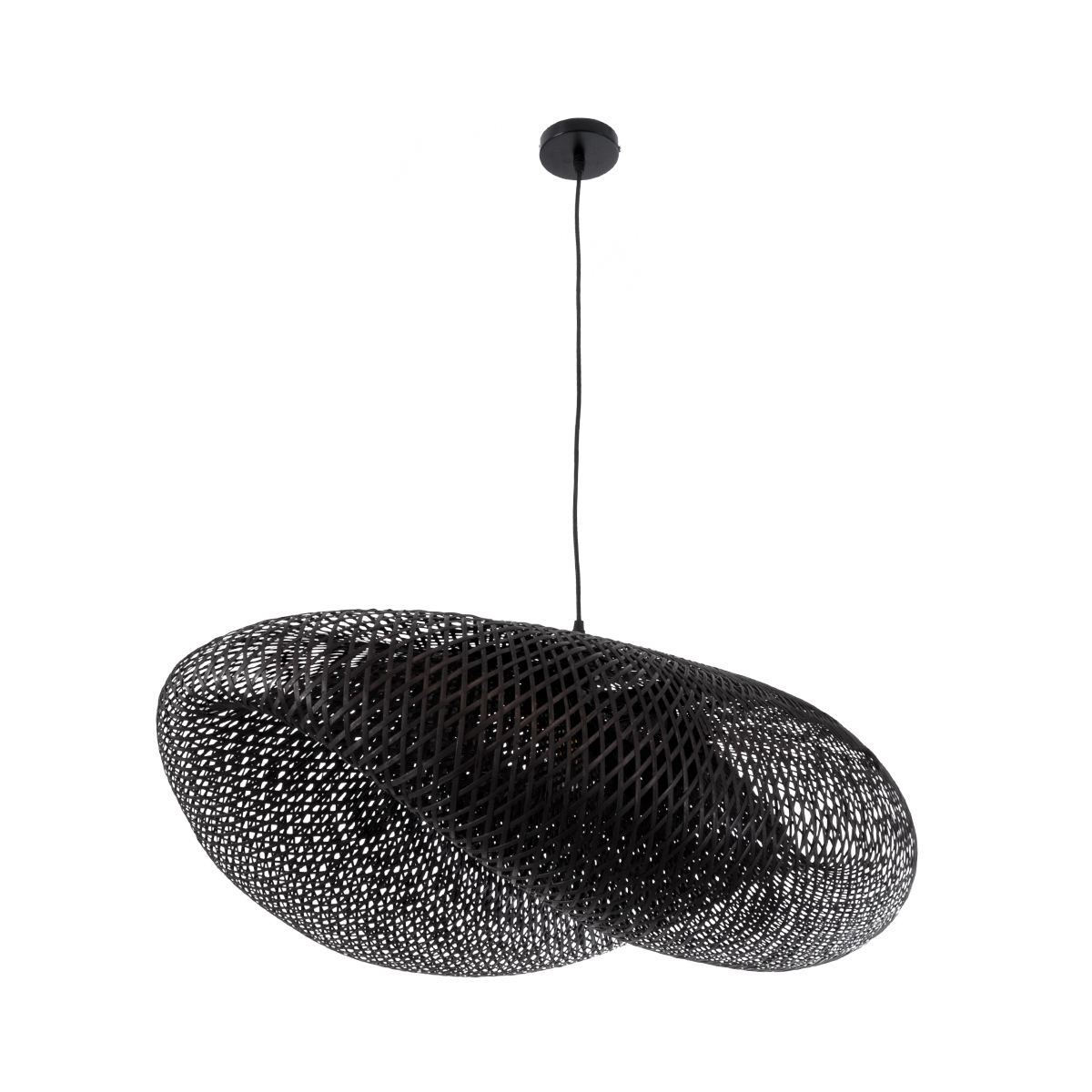 LEDTM® MEXICO 02203 Boho Κρεμαστό Φωτιστικό Οροφής με Ντουί 1 x E27 AC 220-240V IP20 - Μαύρο - Μ100 x Π62 x Υ33cm - Image 3